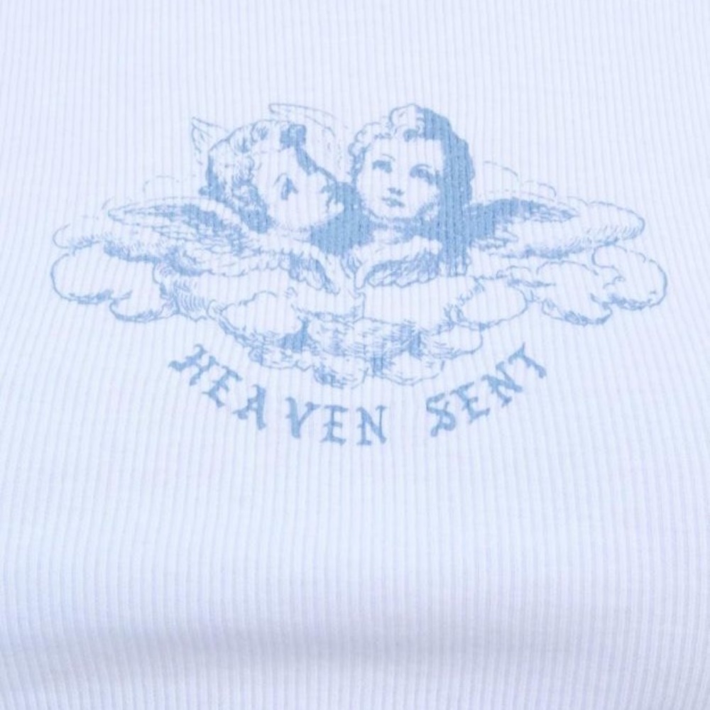 brandy melville heaven sent bella top in blue